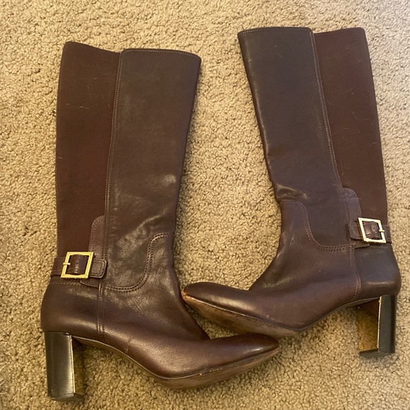 Gently used Tory Burch Leather boots. - Picture 1 of 3